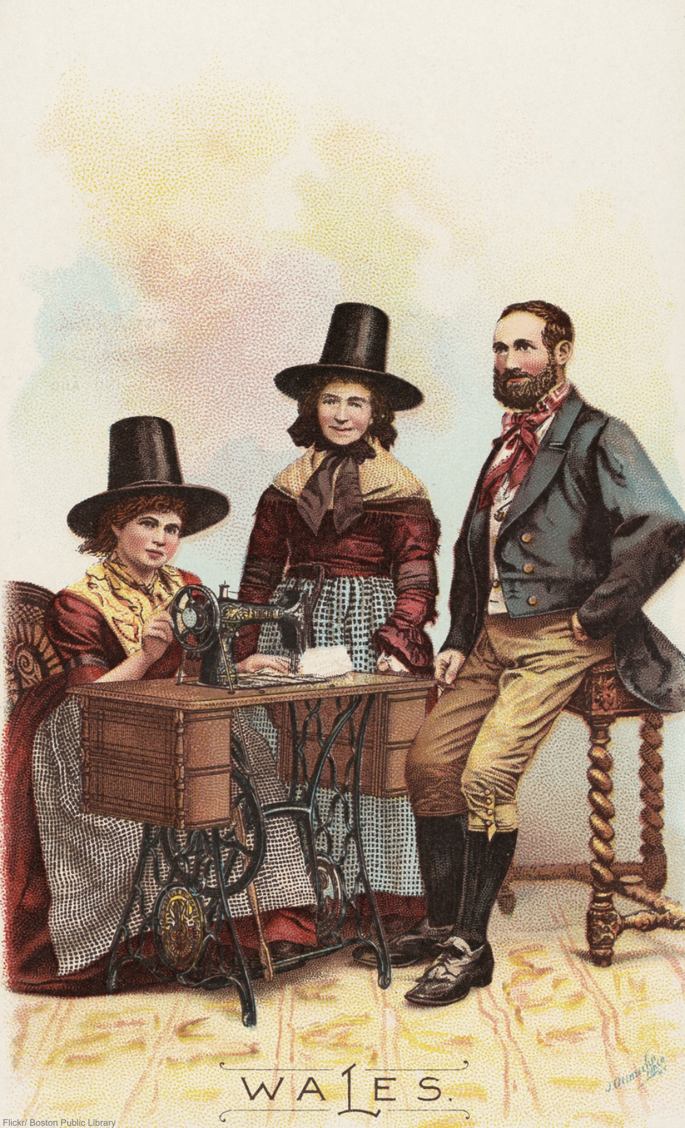 Singer's 1890s lithograph advertisements are gorgeous