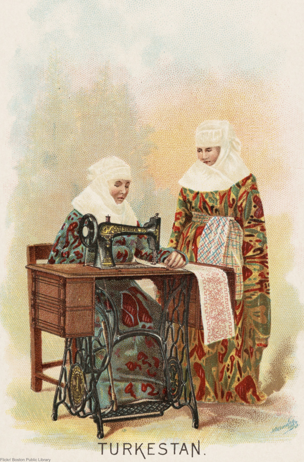 Singer's 1890s lithograph advertisements are gorgeous