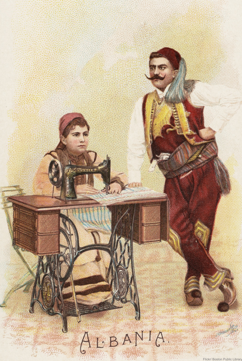 Singer's 1890s lithograph advertisements are gorgeous