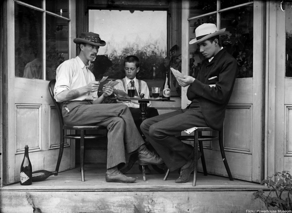 Fabulous Photographs of Old-fashioned Card Games