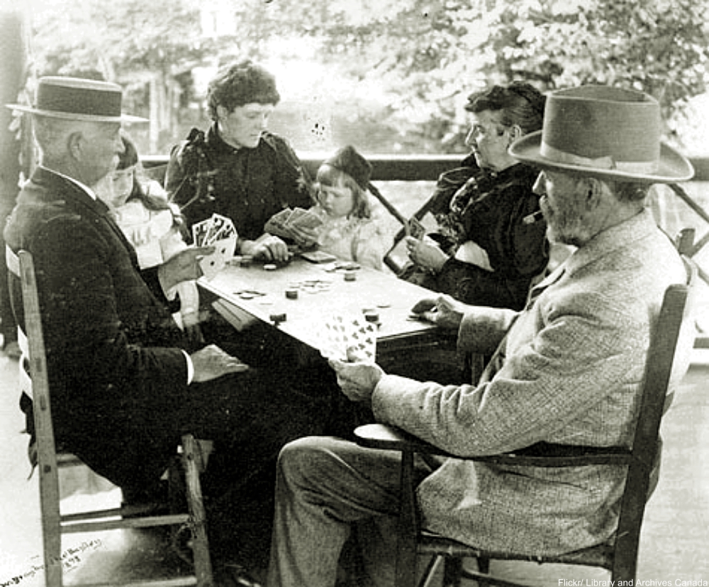 Fabulous Photographs of Old-fashioned Card Games