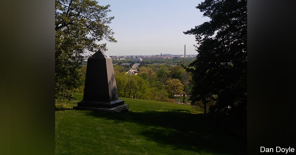 View from the Lee Mansion at Arlington.