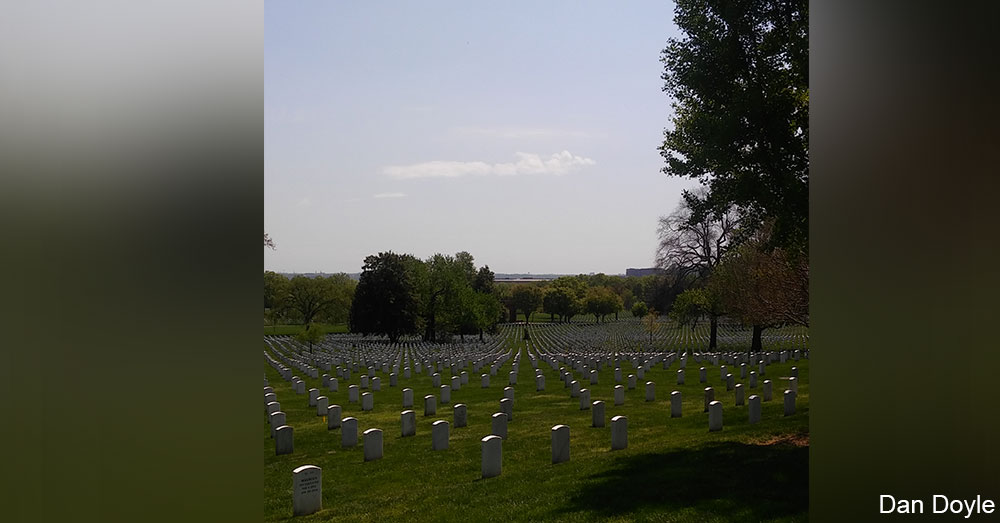 Gravestones at Arlington.