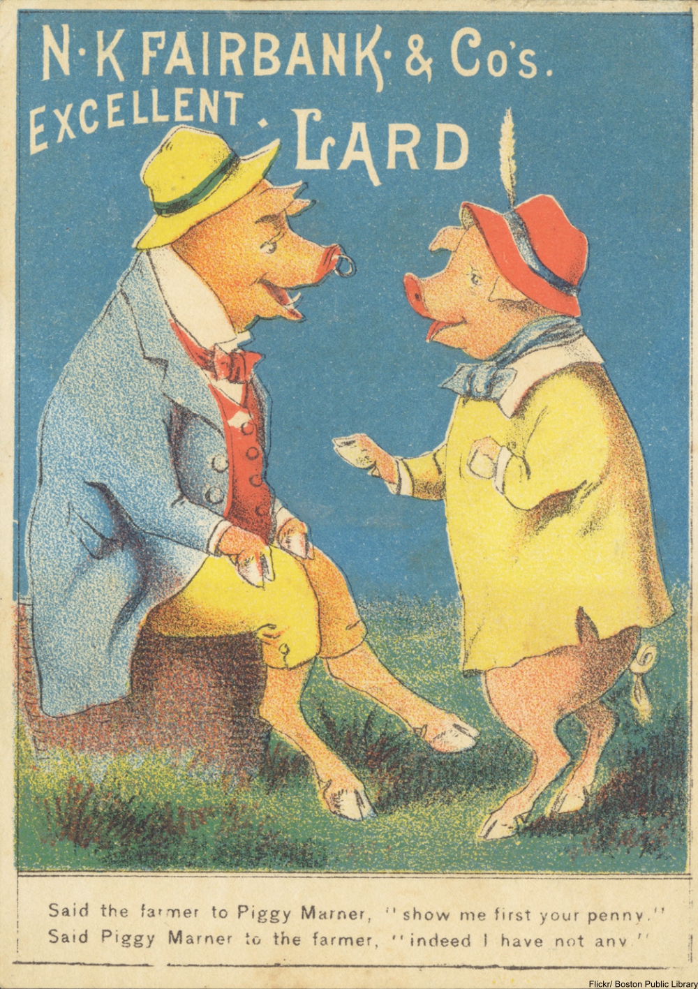 What Is the Deal with Anthropomorphic Animal Advertisements from the 19th Century?