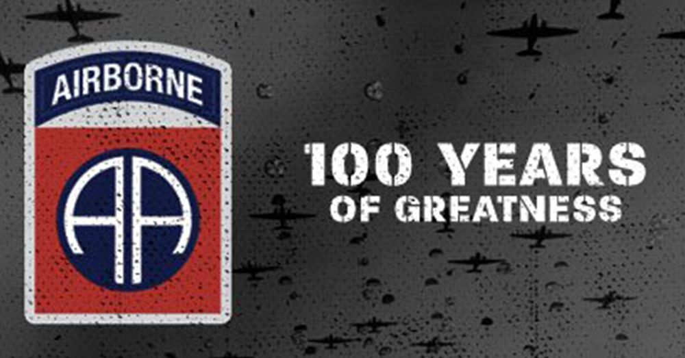 Photo: Facebook/82nd Airborne Division -- The centennial of the 82nd Airborne Division is being celebrated all year long.