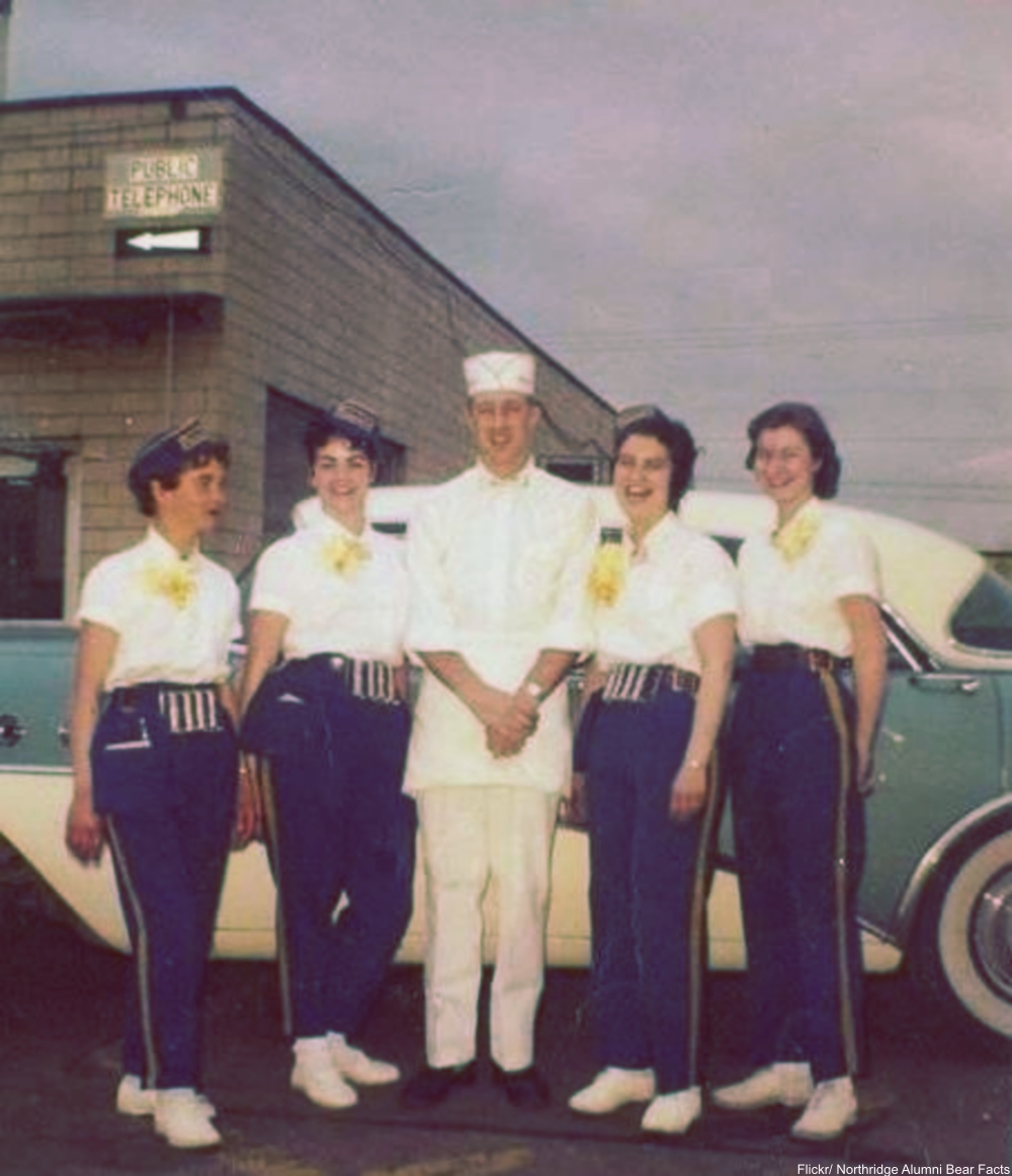 Car Hops and Drive-ins As They Were in the Good Old Days