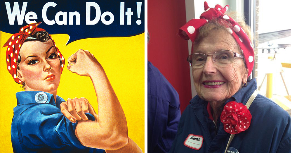Photos: The iconic Rosie the Riveter poster by artist J. Howard Miller, and