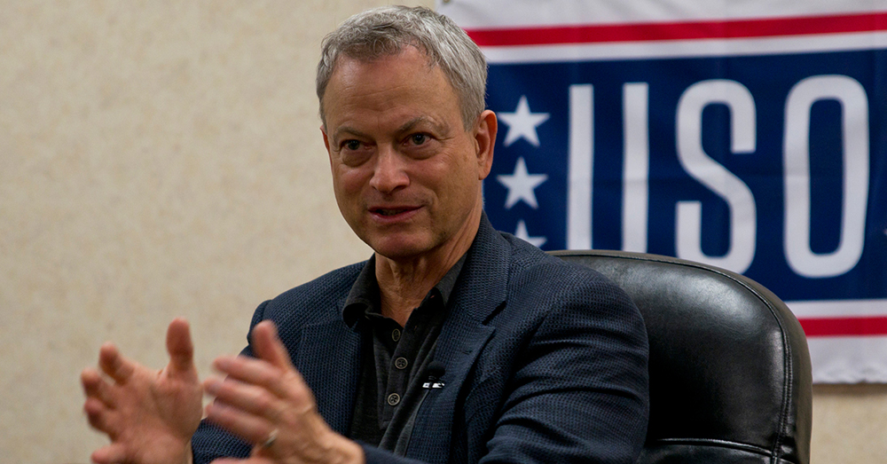 Photo: U.S. Air Force/Master Sgt. Jeff Walston -- Gary Sinise's support of the military has been unparalleled for decades.
