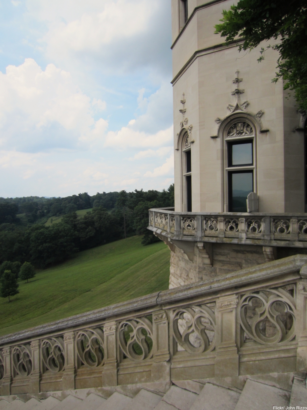 See Inside the Charming and Massive Biltmore Estate- exterior stairs