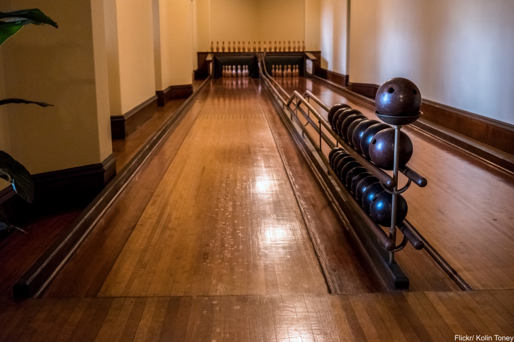 See Inside the Charming and Massive Biltmore Estate- bowling alley