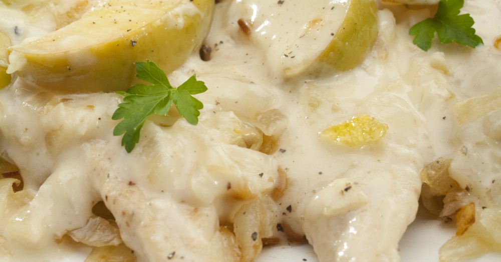 Creamy Normandy Chicken And Apples 12 Tomatoes