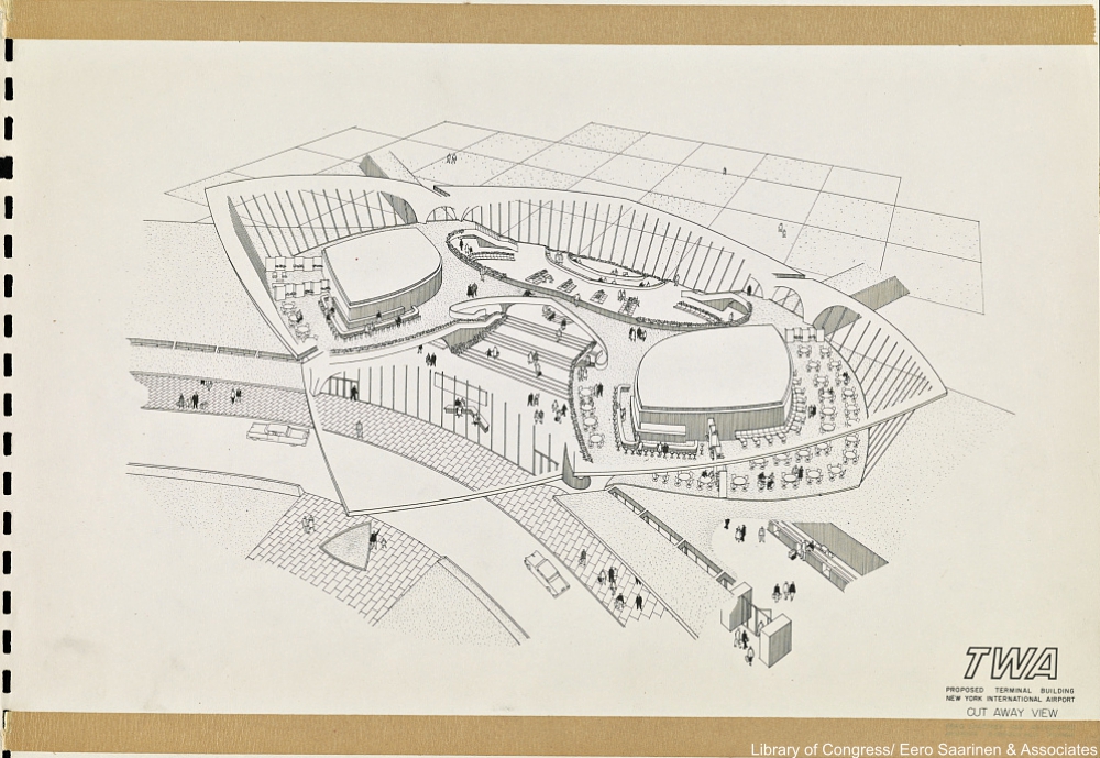TWA Flight Center cutaway view