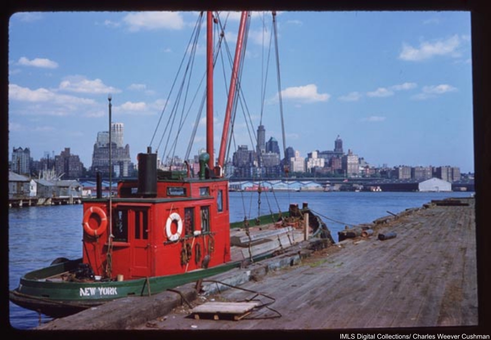 The Amy B and Brooklyn skyline