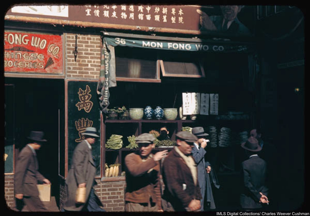 Chinese store windows New York