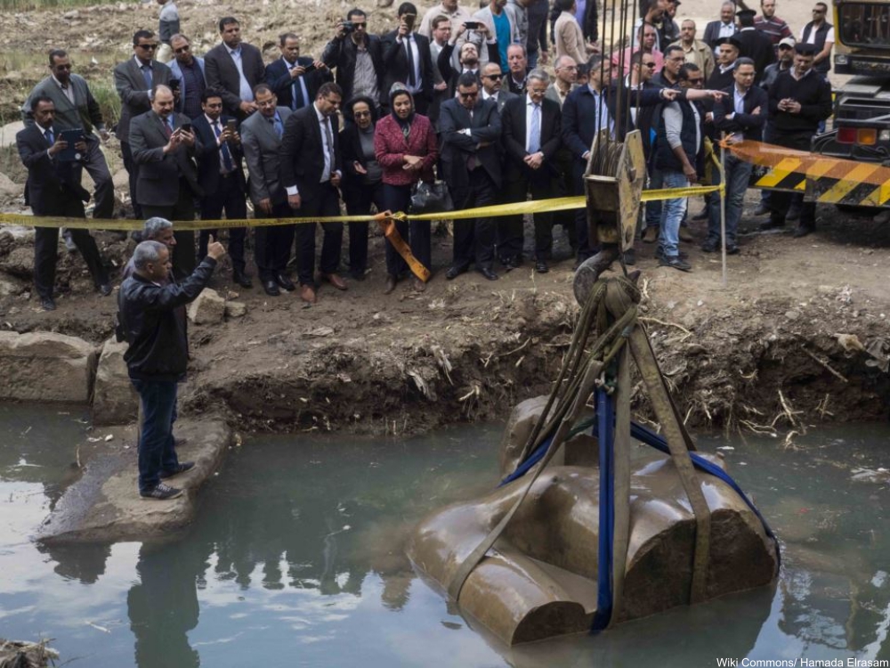 Huge Ancient Statue Found Underneath Cairo Slum Has the World Captivated