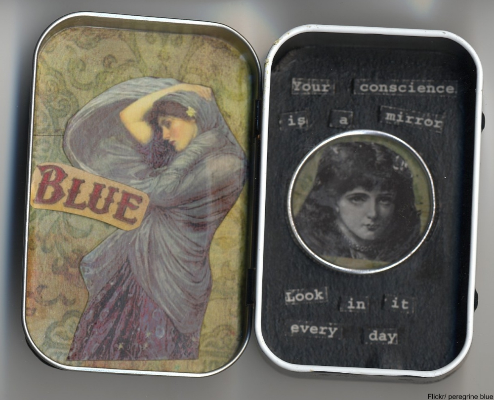 mint tin turned into art
