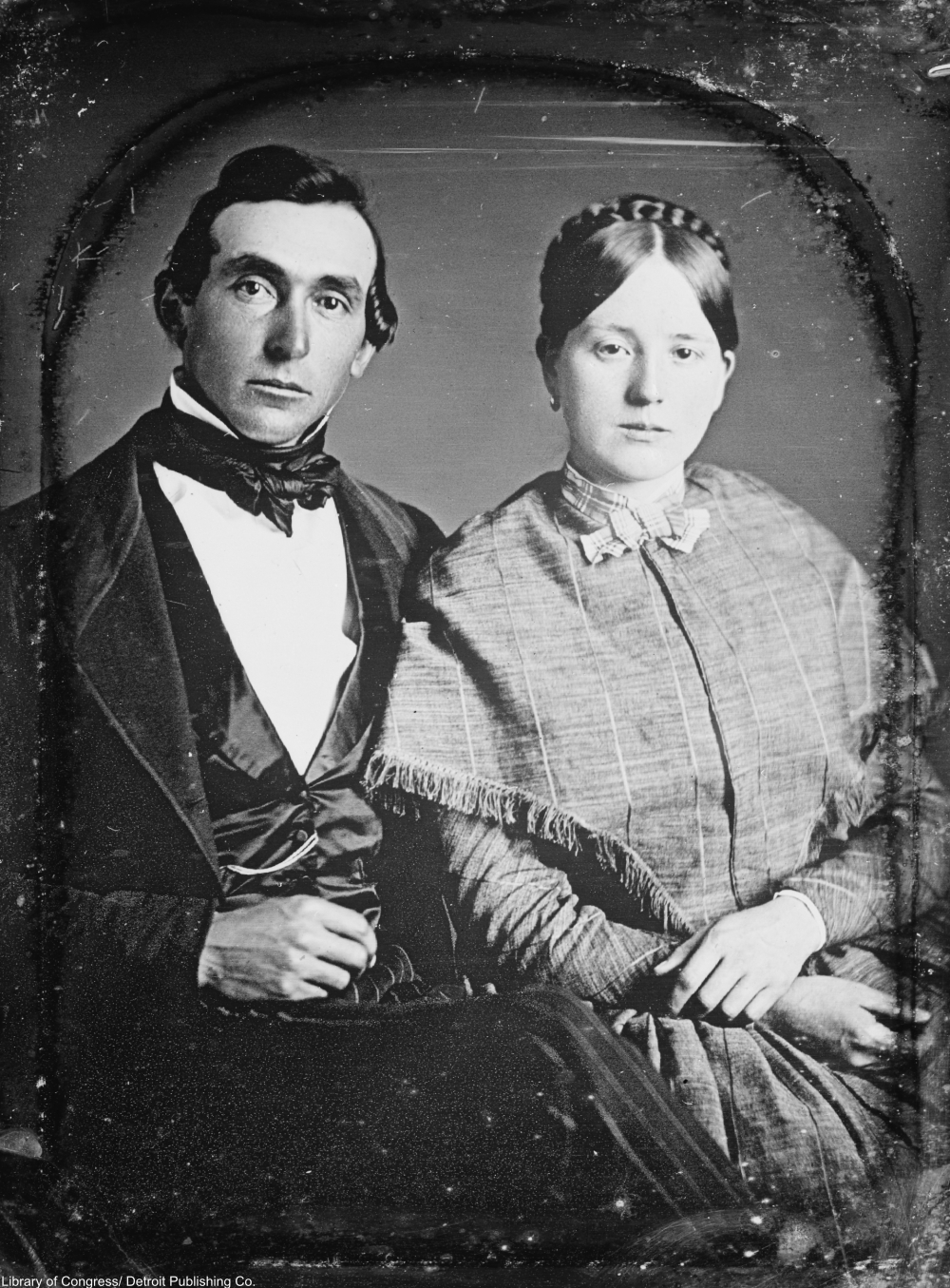 handsome young Victorian couple