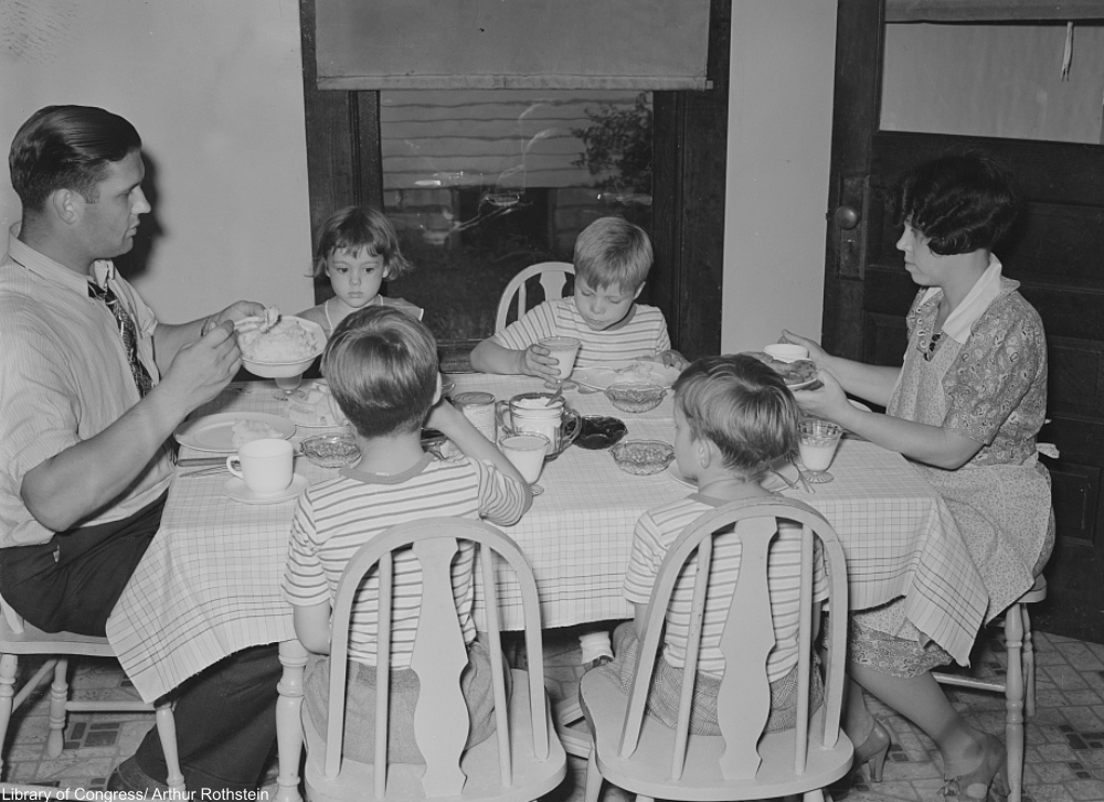 Depression Era dinners were far more modest than modern meals