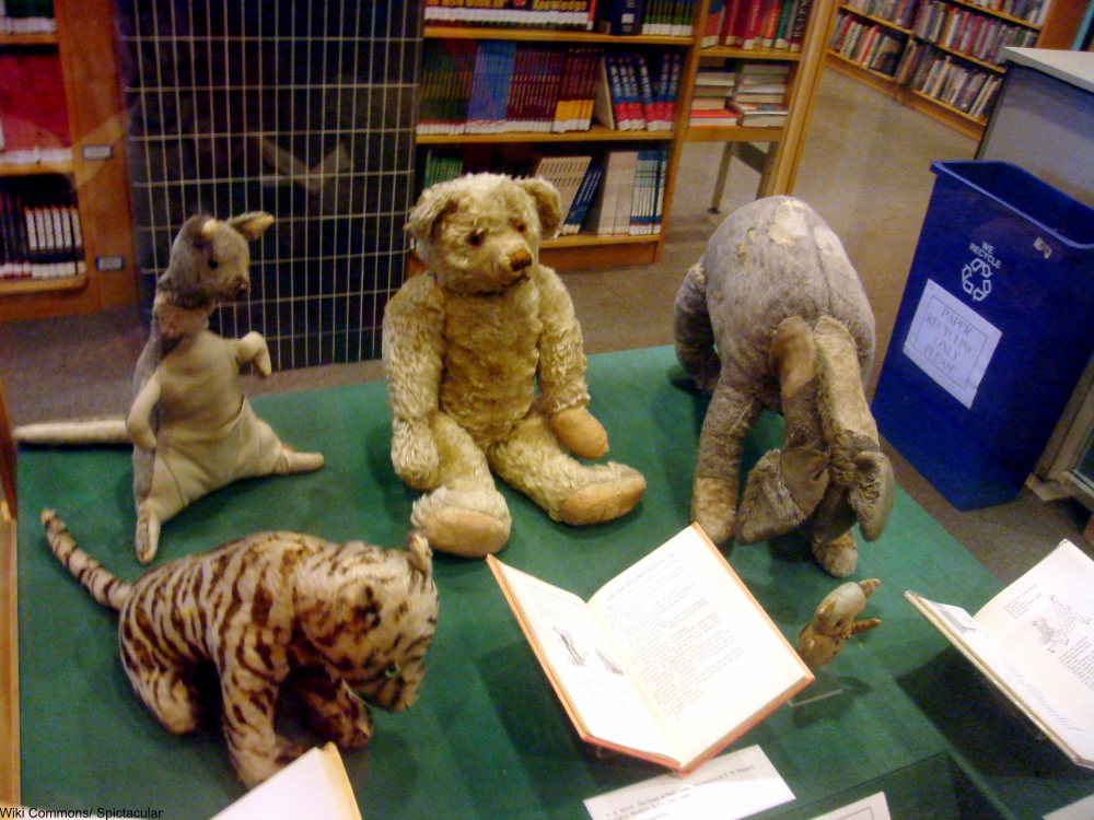 Christopher Robin's toys from the Winnie the Pooh Books