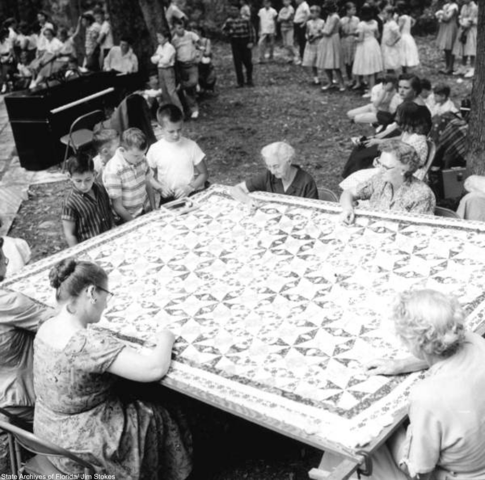 Quilting at the Florida Folk Festival - White Springs, Florida
