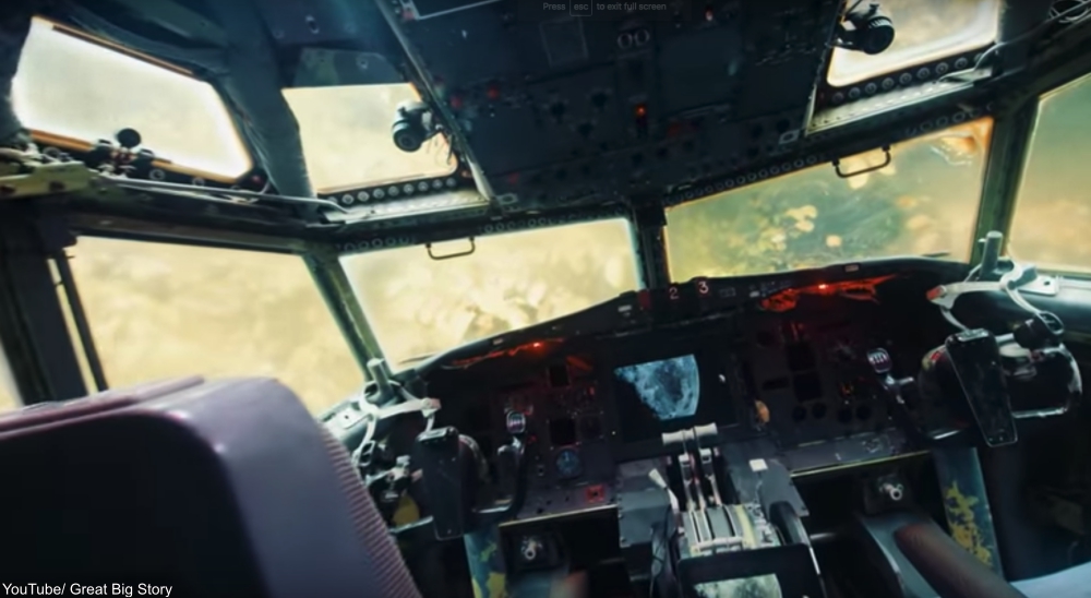 The cockpit of this jet turned house