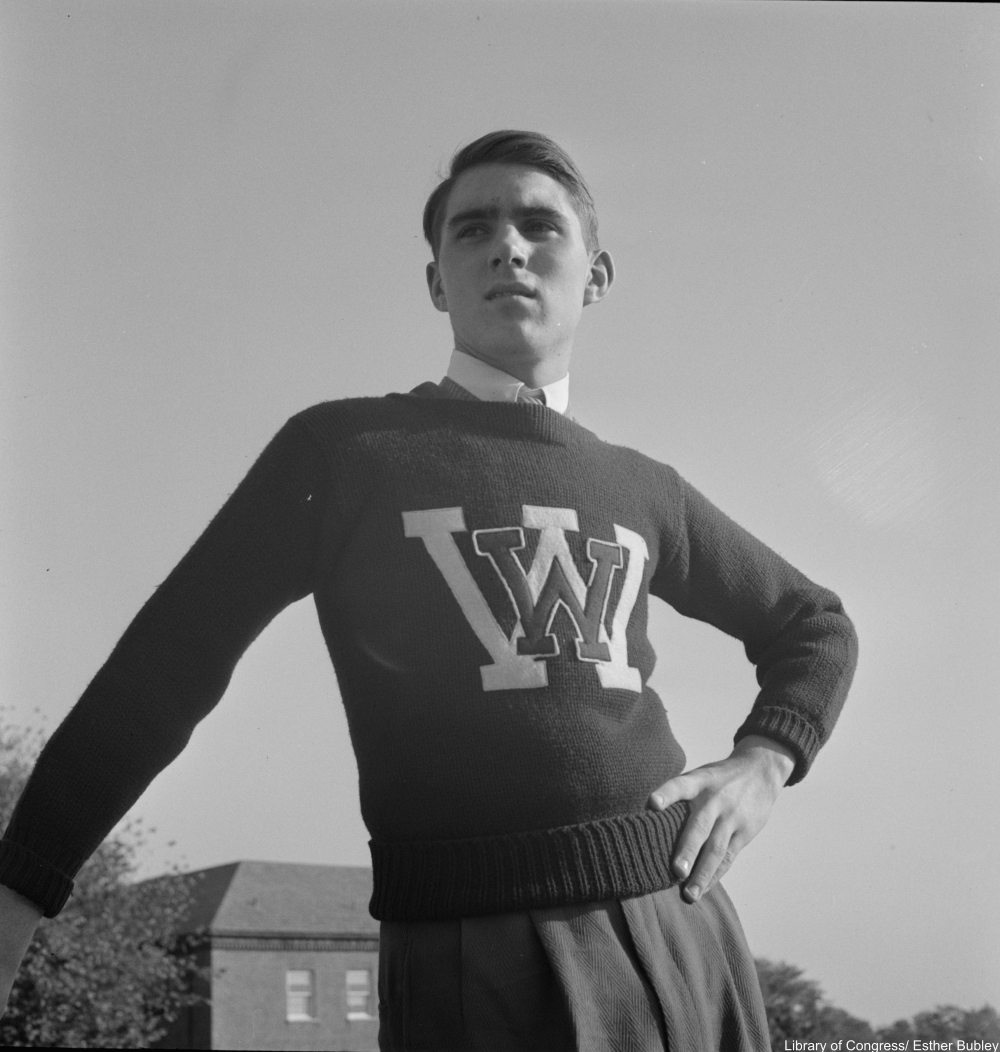 Washington, D.C. Cheerleaders at Woodrow Wilson High School, 1943