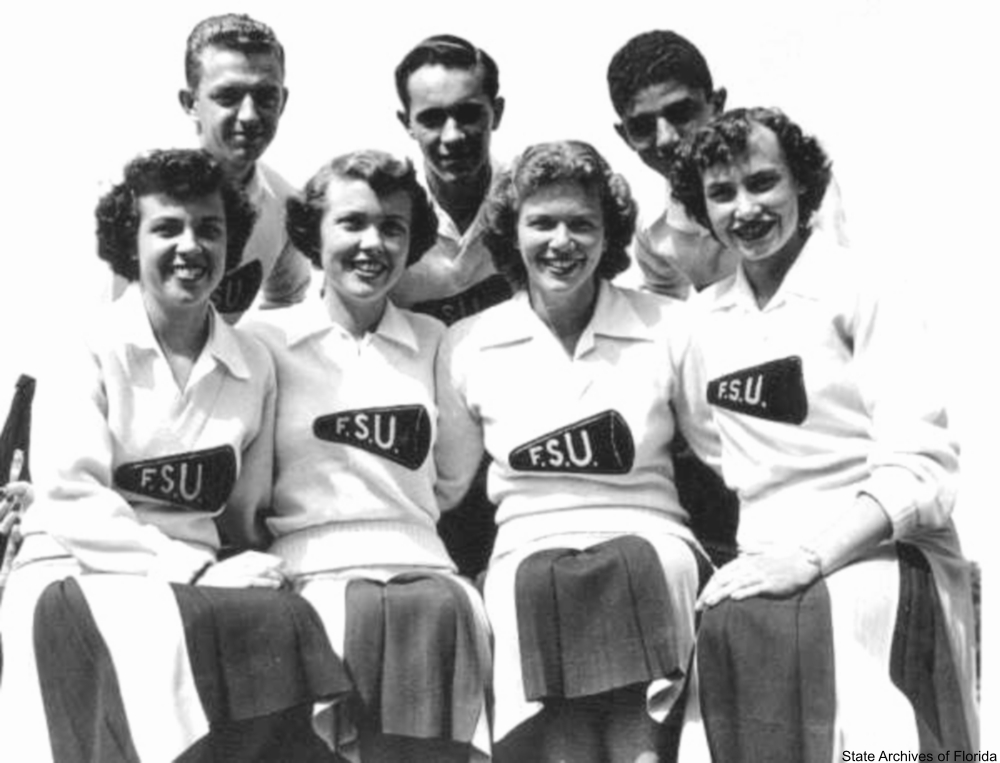 1940s Florida State University cheerleaders