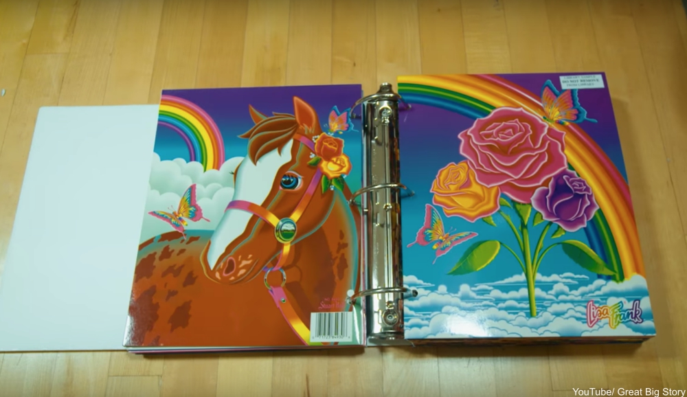 vintage Lisa Frank folders from her vault