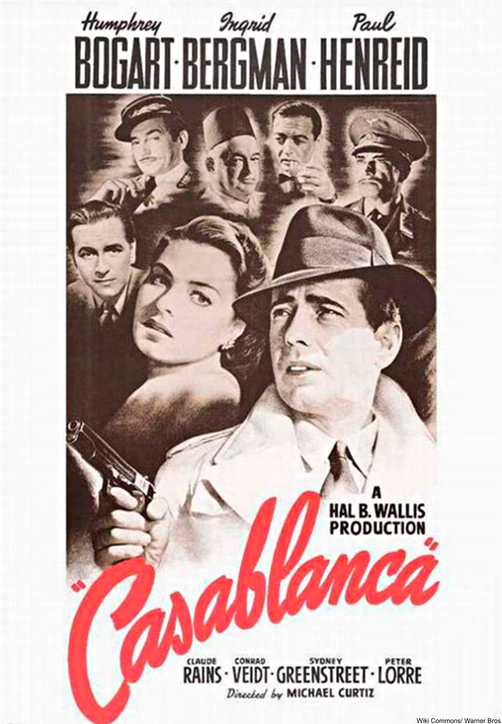 Casablanca movie poster (1942)