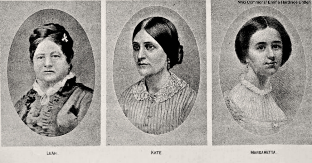 engravings of the Fox Sisters