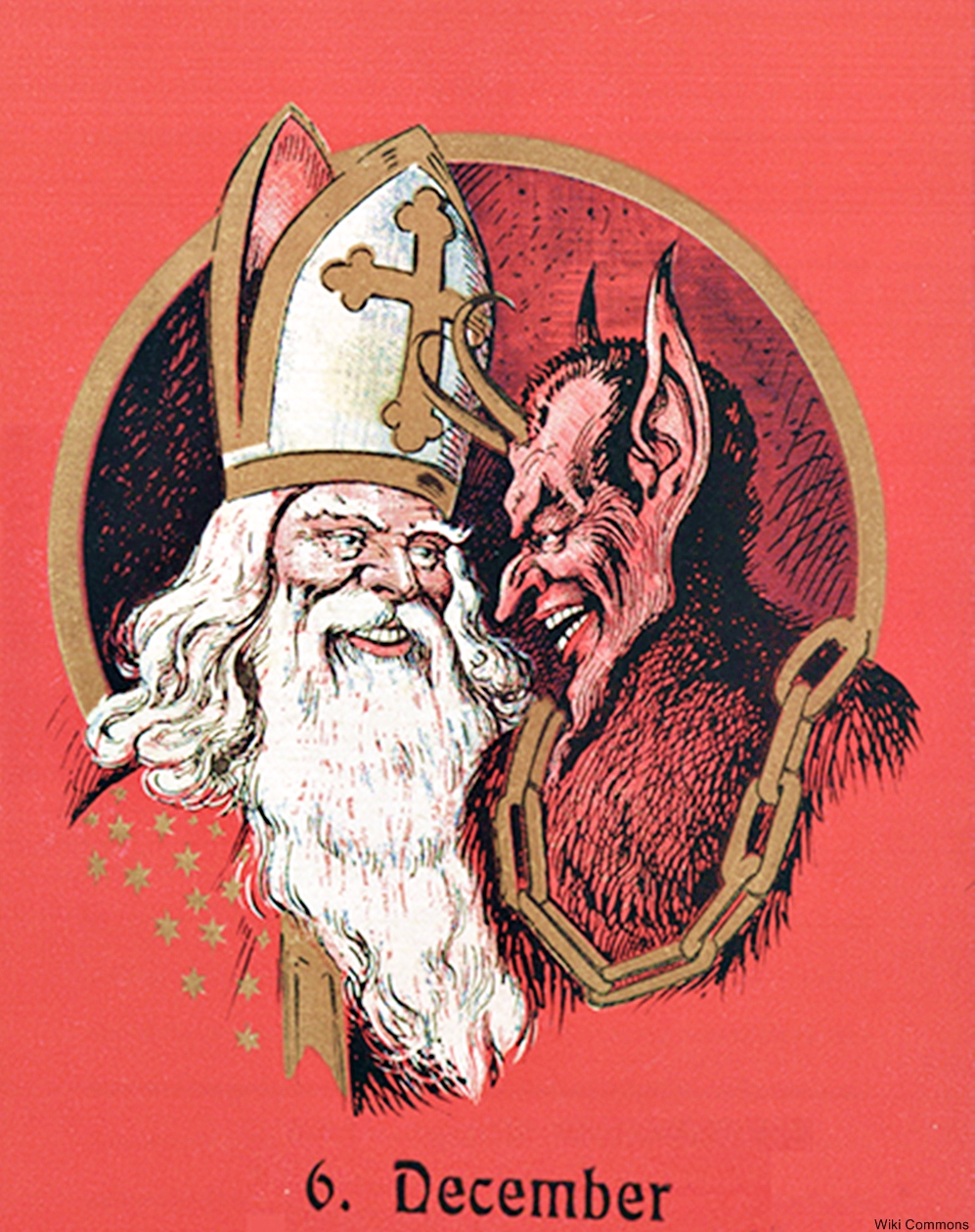 Santa and Krampus are still closely associated in some European countries