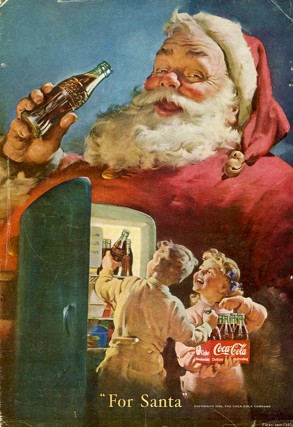 The Coca Cola Santa is always jolly