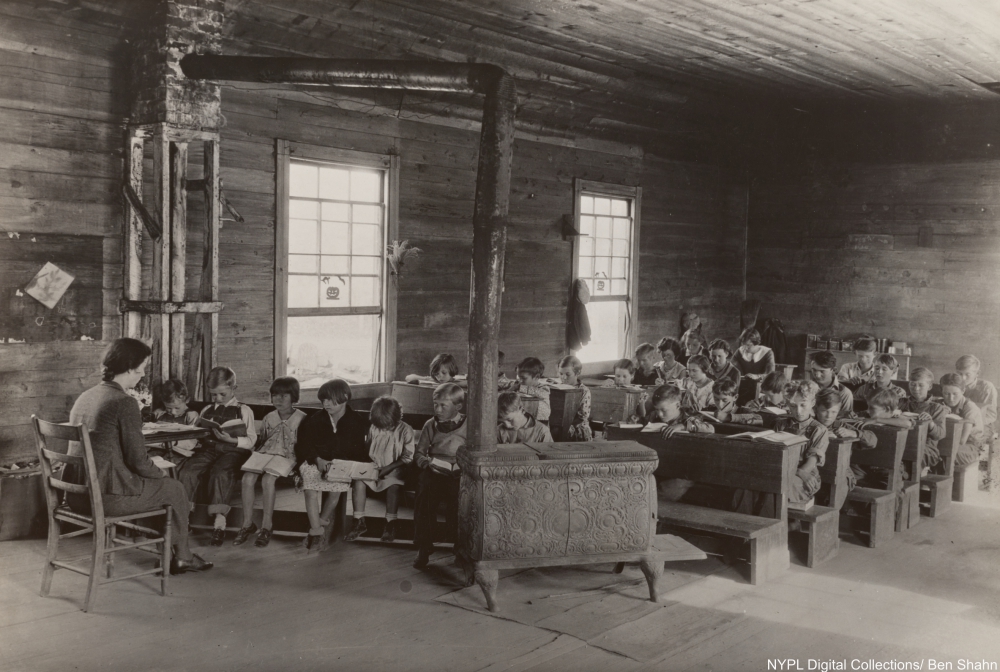 little red schoolhouse, Crossville, TN, 1935