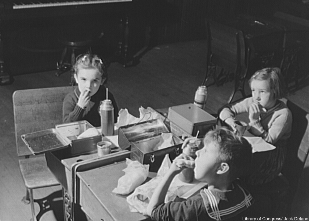 one-room schoolhouse in Ledyard, Connecticut, in 1940