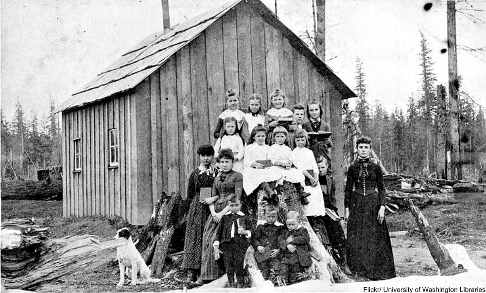 first schoolhouse in Sultan, Washington, 1895