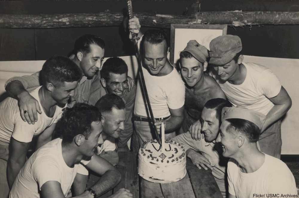 Marines celebrate VJ Day