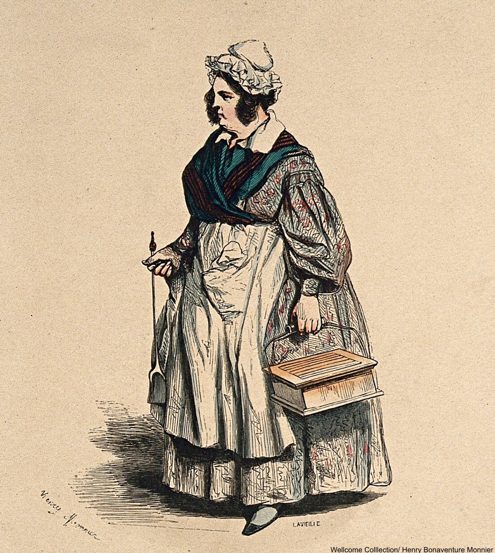 19th century hot coal bed warmer