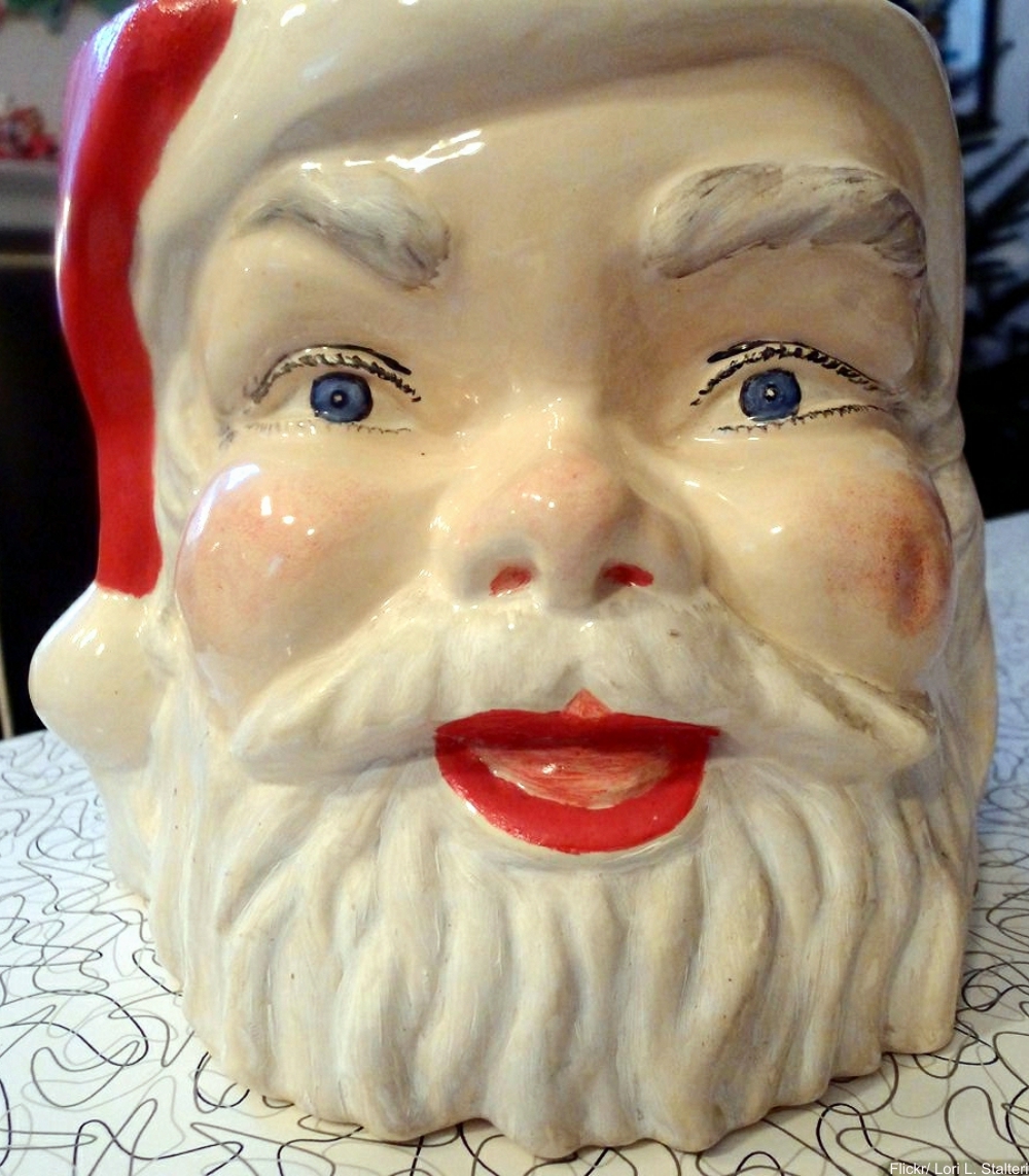vintage Santa cookie jar