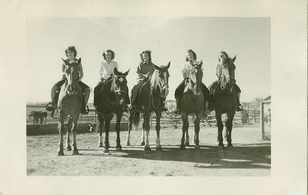 women on horseback