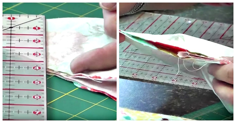 This self binding baby quilt makes a great gift 24 blocks