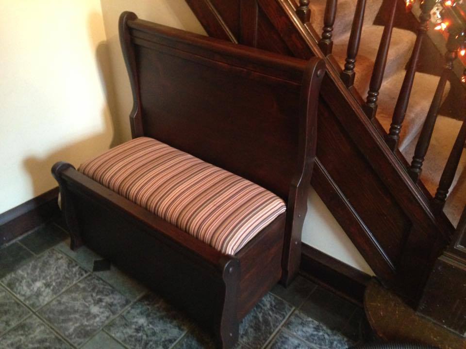 From Larry Budzinski: This use to be a queen size bed... Super simple and quick to repurpose.