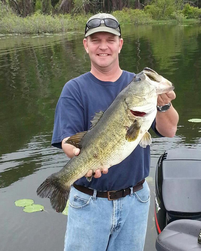 From Renee: My boyfriend caught this 10lb bass on Toledo Ben