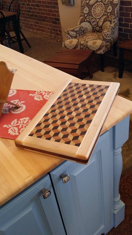 From Bobby Childers: Cutting board by Bobby Childers of Red Fern Woodworking and Renovations.