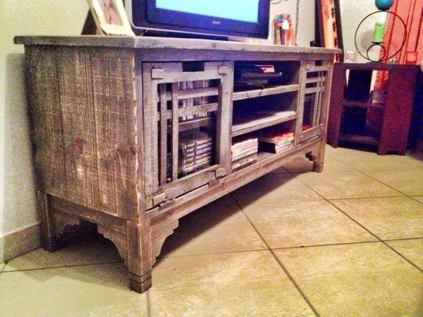 From David St-John Brand: Finished this plasma unit from reclaimed Baltic pine.
