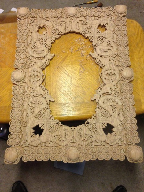 From Mike Kellock: an oak mirror frame I am currently working on.