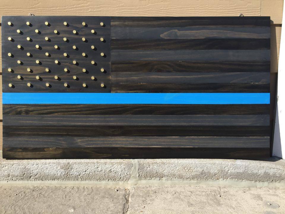 From Tanner Henry: Back the blue American flag I built for a benefit auction.