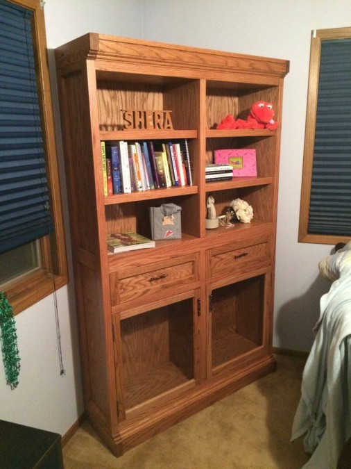 From Jason Harthoorn: Made this piece for my girlfriend for her birthday. It was my first large furniture build. She loved it!