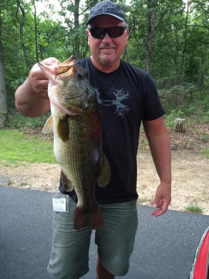 From Rick Frace: Got this 7 lb largemouth in the poconos, pa
