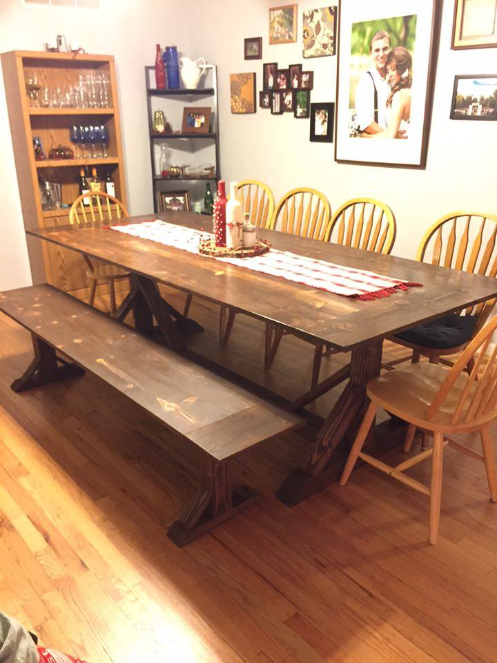 From Robert Miller: Here's a table we did for a husband and wife out here in Fresno, CA.