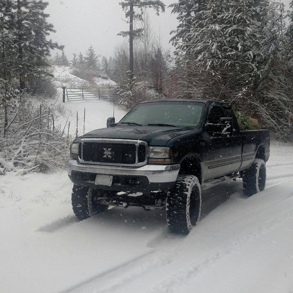 From Alec Burril: Early 99 7.3 6 speed, 6.5 lift on 37's